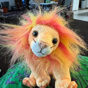 Colorful TY Plush Lion Toy
